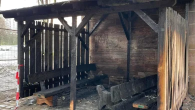 Fire destroys homeless shelter at Königstorpassage – city considers rebuilding