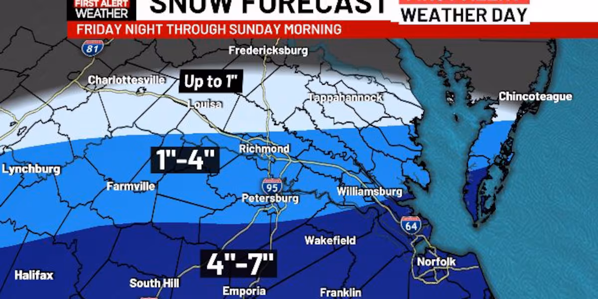 First Alert Weather Days: Snow likely Saturday and Sunday