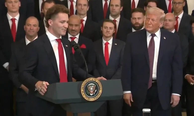 Florida Panthers lose 9-1 to Carolina Hurricanes in game after White House visit