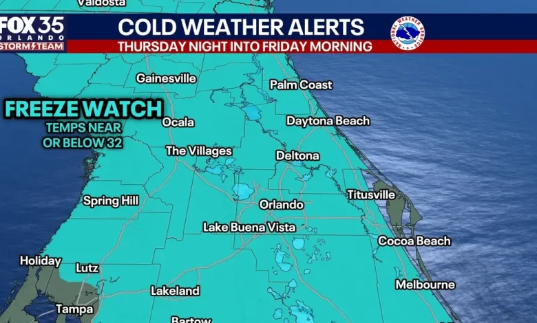Florida cold front: county-by-county forecast, timeline, how cold it could get
