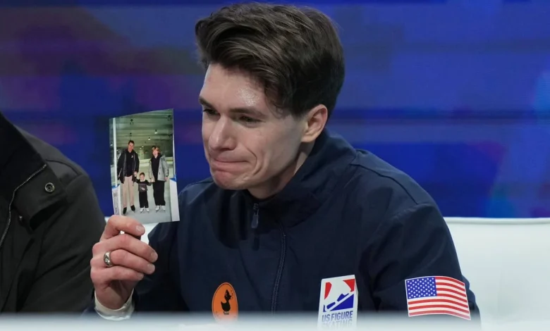 For Maxim Naumov, U.S. figure skater, an emotional night one year after tragedy