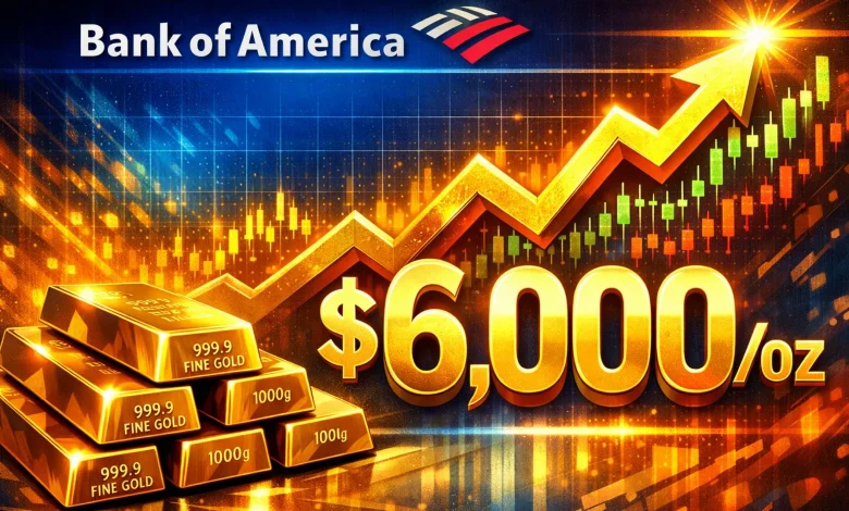 Forget $5,000: Bank of America sees gold price hitting $6,000/oz by Spring 2026 - KITCO