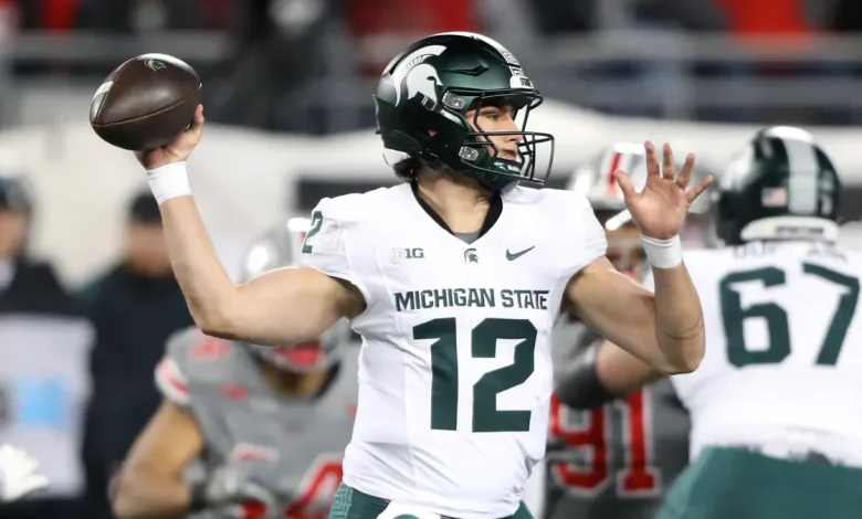 Former MSU starting QB predicted to land at another Big Ten school via portal