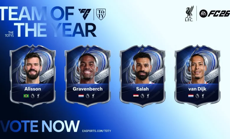 Four Reds nominated for the EA SPORTS FC™ 26 Team of the Year