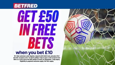 Frankfurt vs Tottenham: Get £50 in football free bets when you join Betfred