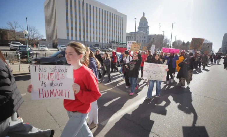 Friday demonstrations have started in Denver as part of national ICE OUT protests