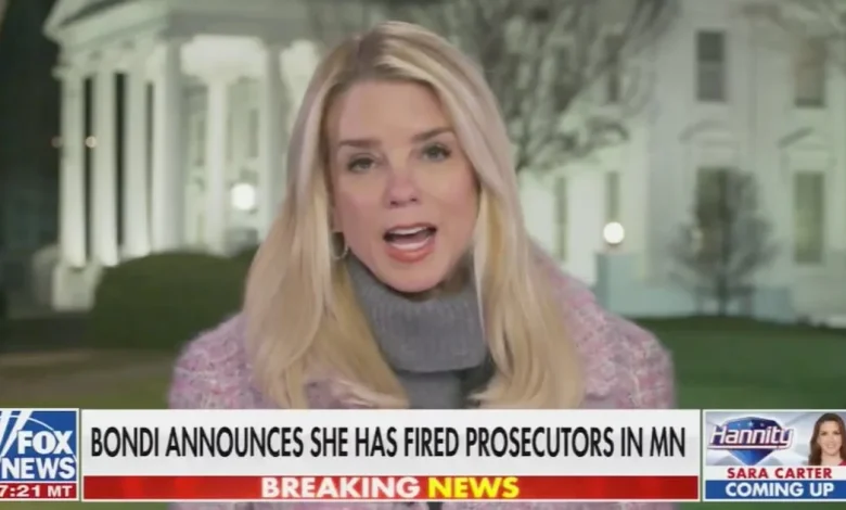 Fuming Pam Bondi Loses It at Prosecutors Quitting Over ICE Killing Probe