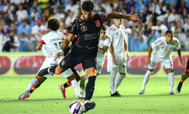 Gabigol marca nos acréscimos, e Santos arranca empate do Corinthians