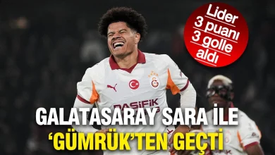 Galatasaray Karagümrük kilidini Sara ile çözdü: 3 puanı 3 golle aldı
