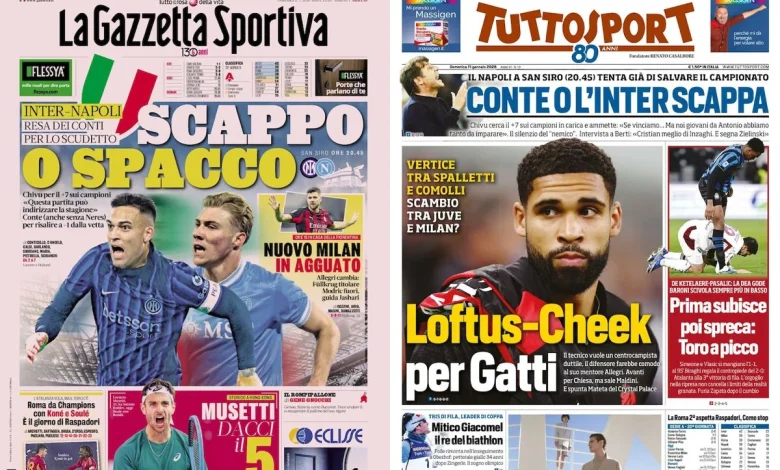 Gallery: ‘A new Milan lurking’, ‘Loftus-Cheek for Gatti’ – Today’s front pages in Italy