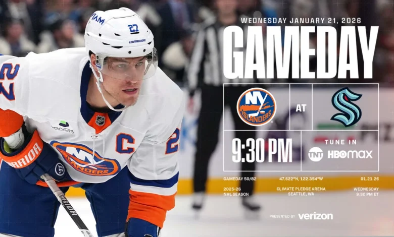 Game Preview: Islanders at Kraken