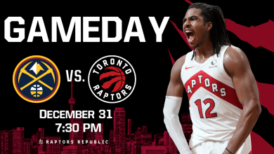 Gameday: Nuggets @ Raptors, December 31st