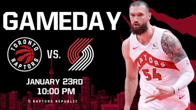Gameday: Raptors @ Trail Blazers, January 23