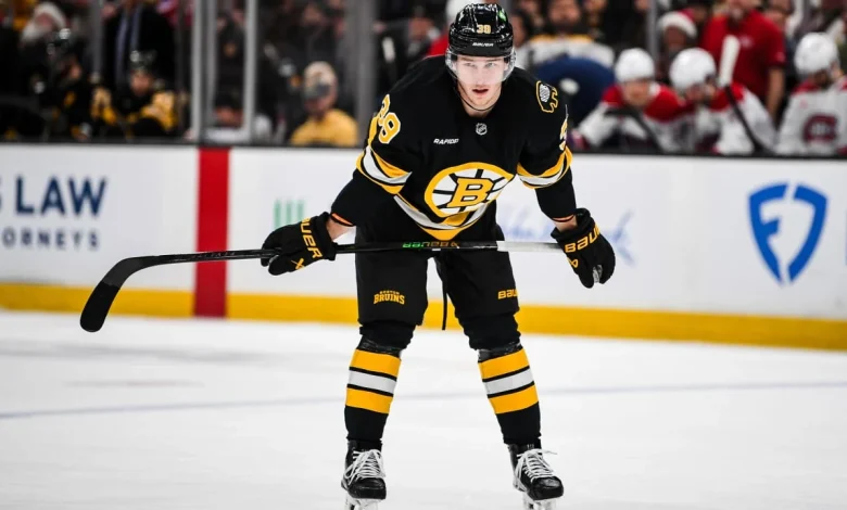 Geekie back for Bruins against Red Wings following birth of son