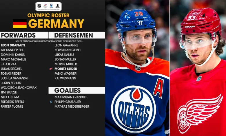 Germany roster for 2026 Winter Olympics includes Draisaitl, Seider