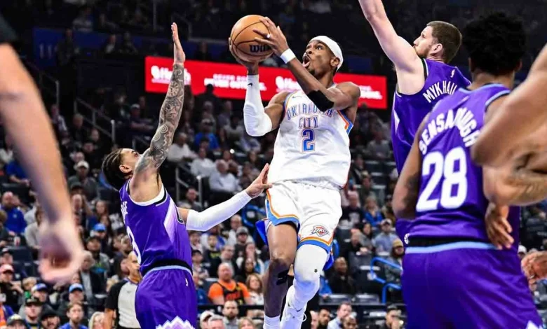 Gilgeous-Alexander scores 46 points as Thunder halt rare skid with OT win over Jazz