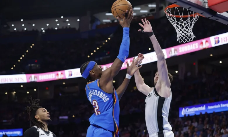 Gilgeous-Alexander shines as Thunder halt Spurs losing streak