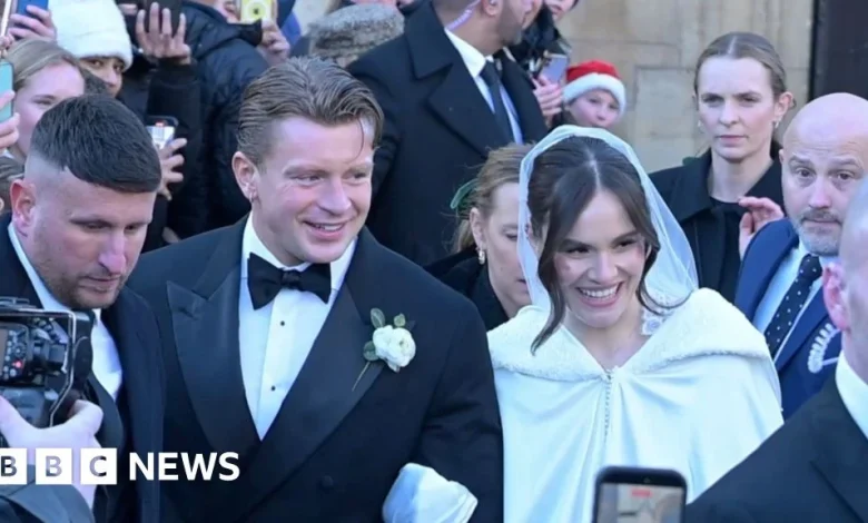 Gordon Ramsay's daughter Holly weds Olympian Adam Peaty