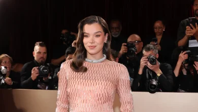 Hailee Steinfeld looks luminous as she debuts baby bump at Golden Globes