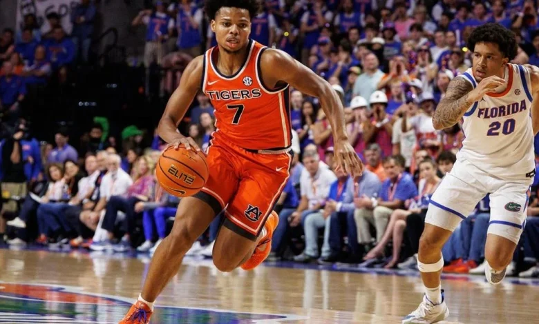 Hall has 24 points as Auburn beats No. 16 Florida 76-67 for first win in Gainesville since 1996