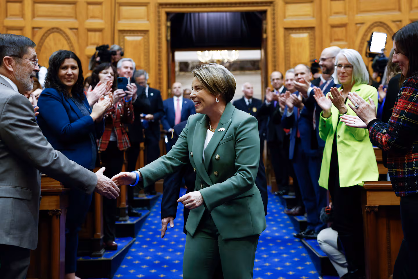 Healey says Mass. will shave $180 million from residents’ electric bills in bid to ease rising energy costs