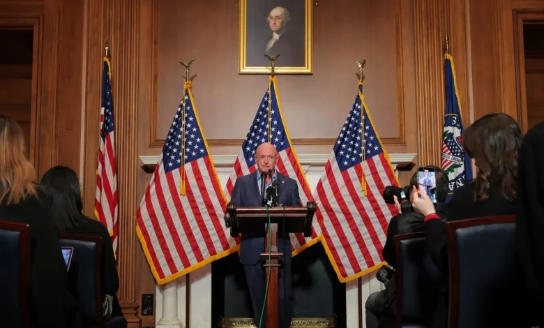 Hegseth launches action targeting Sen. Kelly's rank, retirement : NPR