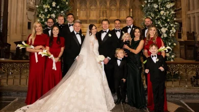 Holly Ramsay Wore Elie Saab—and Her Mom’s ’90s Wedding Dress—to Marry Adam Peaty in Bath