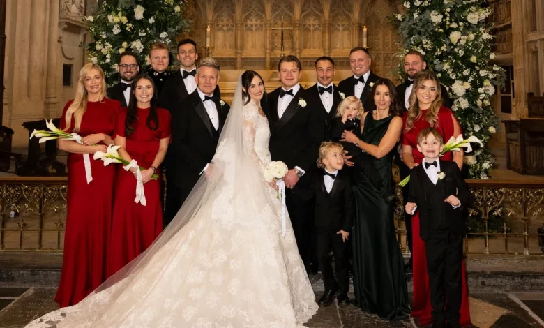Holly Ramsay Wore Elie Saab—and Her Mom’s ’90s Wedding Dress—to Marry Adam Peaty in Bath
