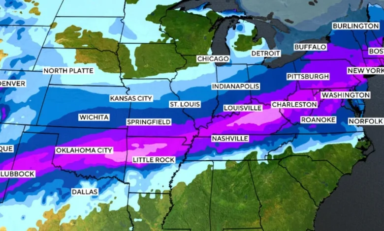 How much snow are you getting this weekend? See how many inches you're forecast to get in the winter storm.