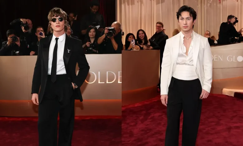 Hudson Williams and Connor Storrie Brought Heartthrob Energy to the 2026 Golden Globes