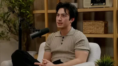 Hudson Williams says he and Connor Storrie broke the ice while wearing nothing but a sock