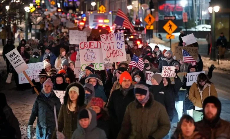 Hundreds gather in Portland to protest actions by ICE