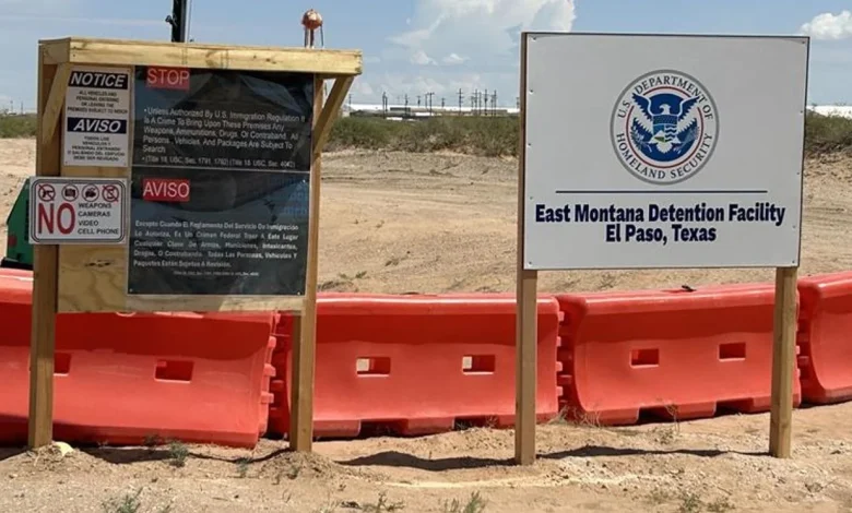 ICE reports death of Nicaraguan man at Camp East Montana in El Paso