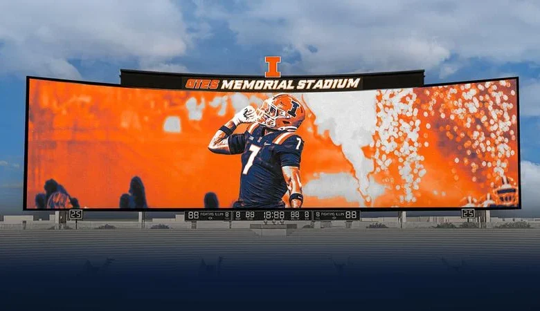 Illinois, Daktronics Install Largest Video Display in College Football