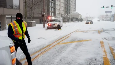 In pictures: Monster winter storm slams the US