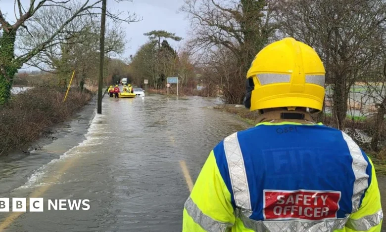 In pictures: Storm Chandra sweeps across Dorset