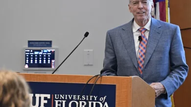Interim UF President Landry urges accessibility as faculty seek broader direction