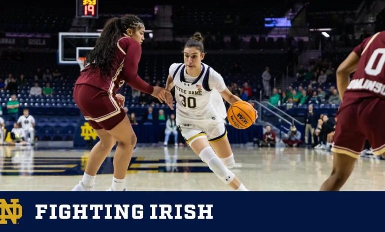 Irish Set For Purcell Battle Against No. 22 Carolina