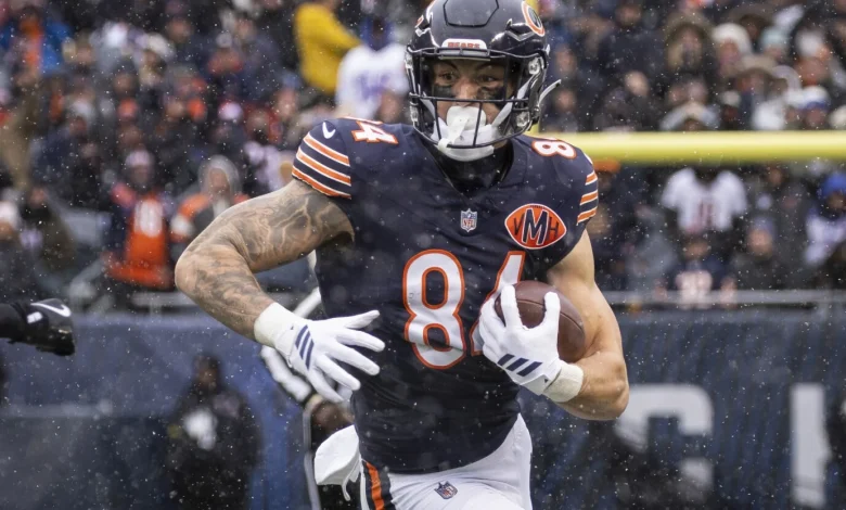 Is Bears rookie Colston Loveland the team's top receiving weapon entering the playoffs?