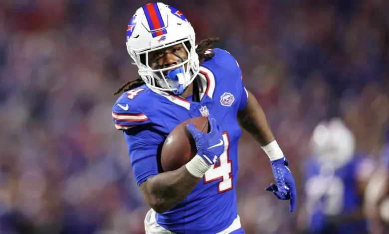 Is James Cook playing today for Bills with rushing title on the line?