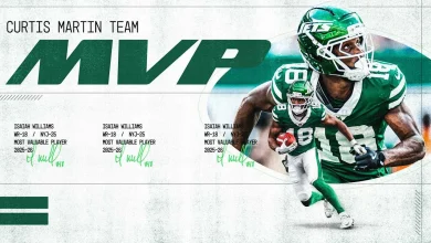 Isaiah Williams Named Jets 2025 Curtis Martin Team MVP