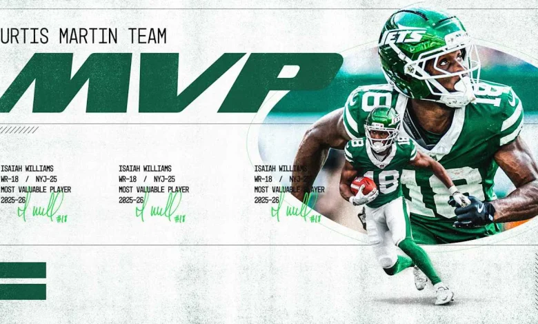 Isaiah Williams Named Jets 2025 Curtis Martin Team MVP