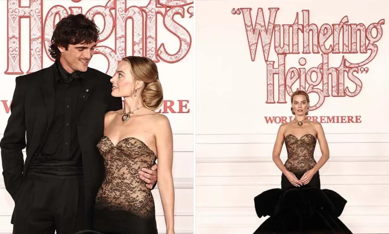 Jacob Elordi & Margot Robbie Stun at 'Wuthering Heights' Premiere, See Pics
