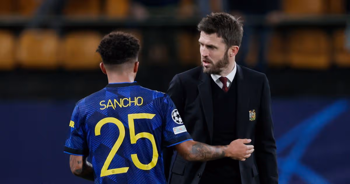 Jadon Sancho's opinion of Michael Carrick comes to light as conversation emerges