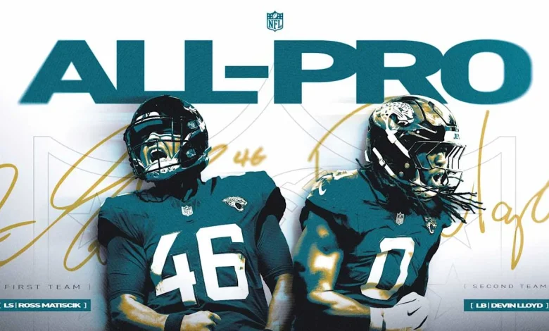 Jaguars LB Devin Lloyd and LS Ross Matiscik Named to the 2025 Associated Press NFL All-Pro Team