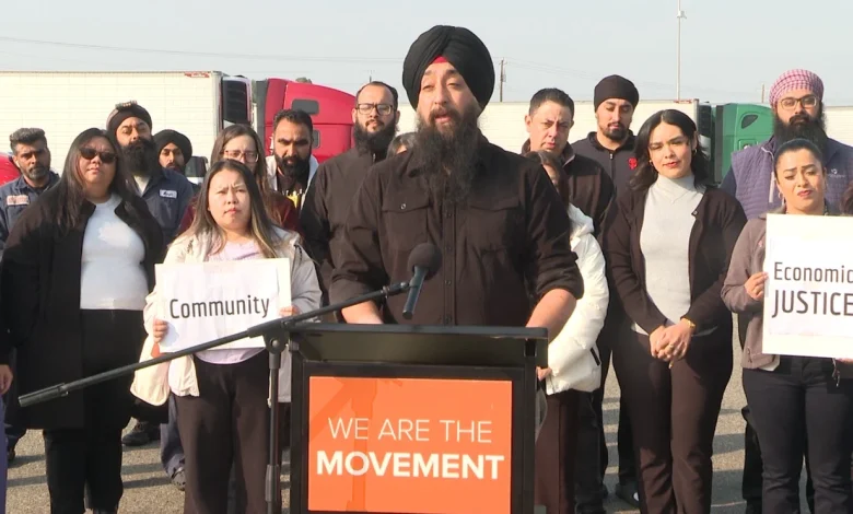 Jakara speaks out in Fresno as CA DMV commercial driver license cancellations loom