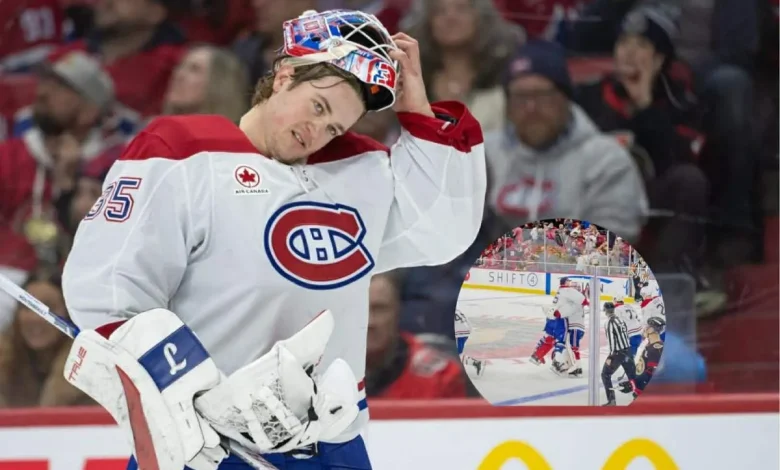 Jakub Dobes' gesture after Samuel Montembeault's win in Ottawa is turning heads