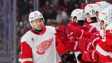 James van Riemsdyk is answering the call for a Red Wings team in need