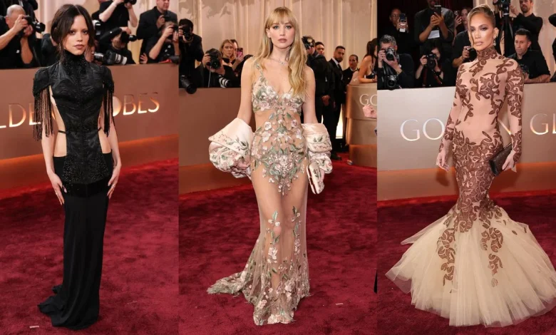 Jennifer Lawrence, Jenna Ortega, and J.Lo Redefine Naked Dressing at the 2026 Golden Globes