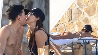 Jessica Alba Kisses Boyfriend Danny Ramirez, Tans Butt During Beach Day
